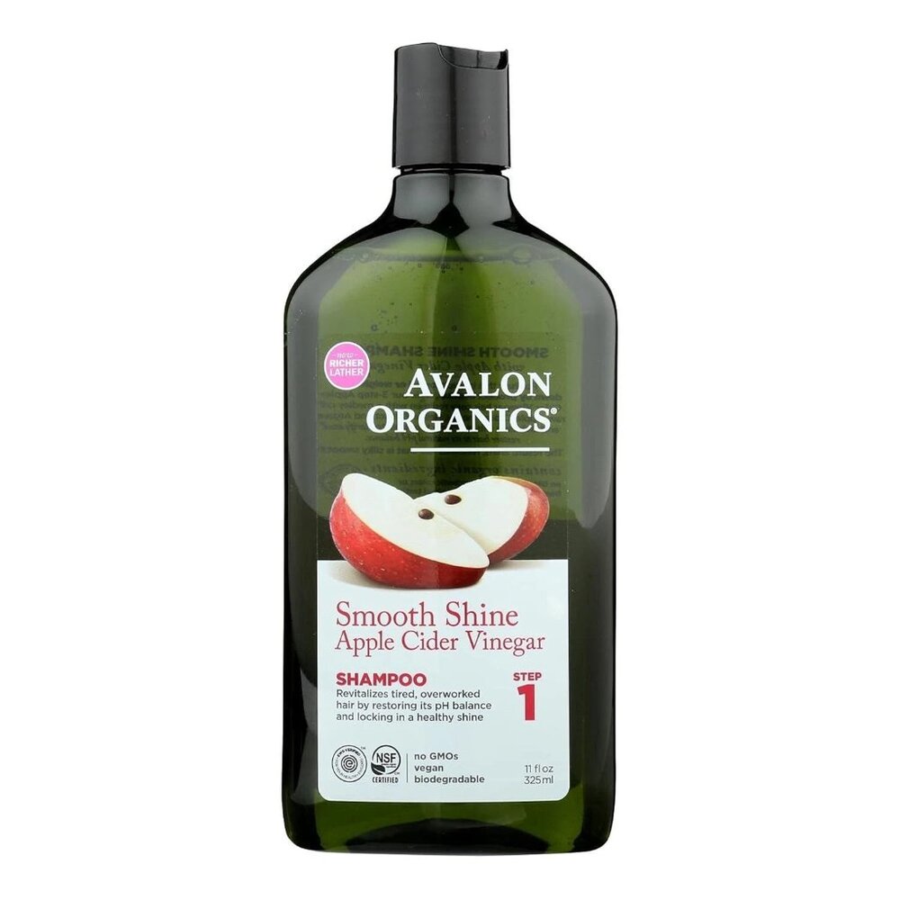 Avalon Organics Apple Cider Vinegar Smooth Shine Shampoo 11 Fl Oz